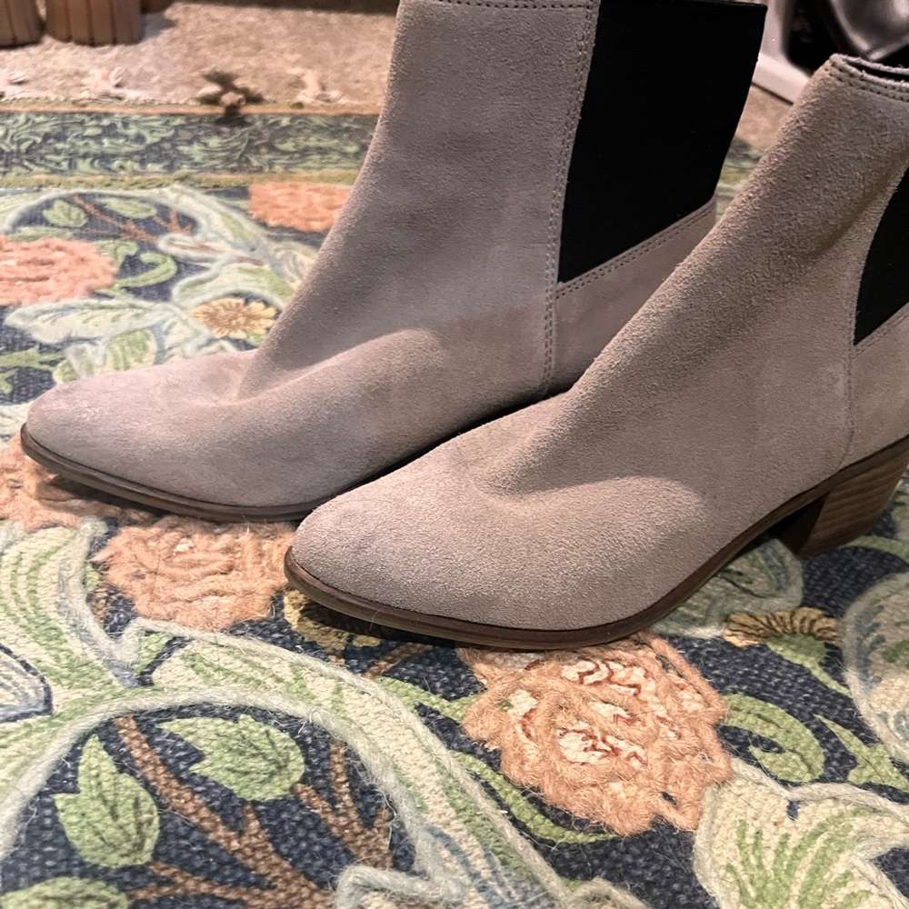 Grey/black dolce vita booties size 7.5